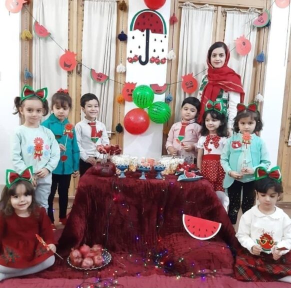 شب یلدا با کودکان در آکادمی مهدیه بیابانی